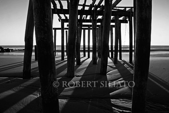 Ocean Grove Fishing Pier after Hurricane Sandy