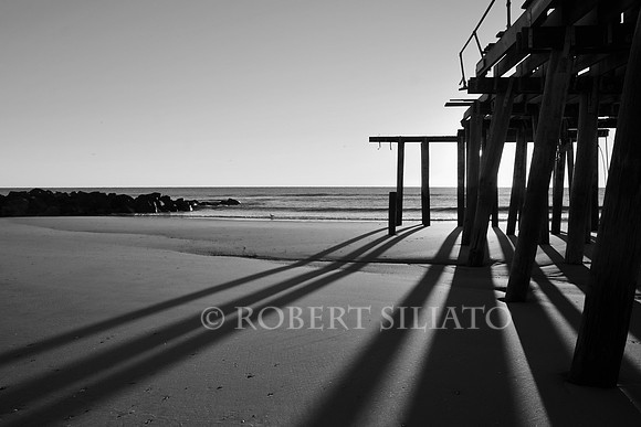 Ocean Grove Fishing Pier after Hurricane Sandy